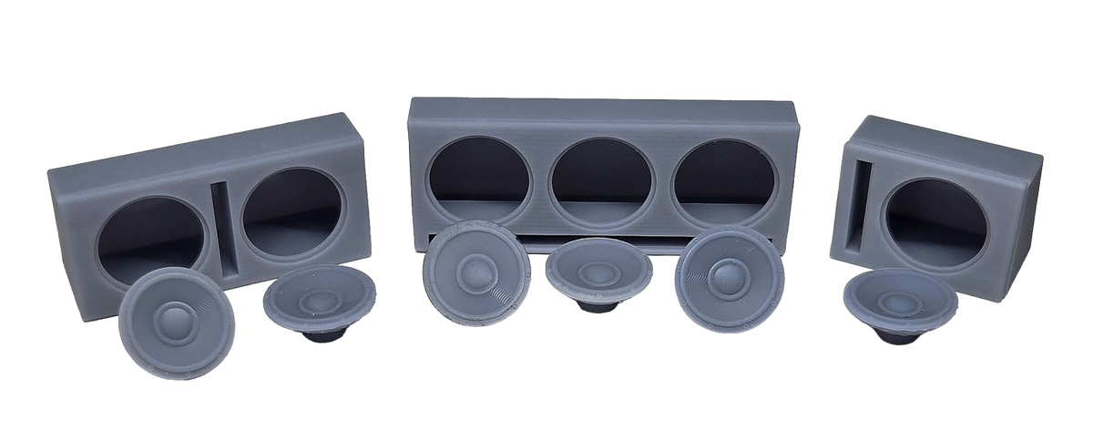 1:18 Car Audio Subwoofer Boxes